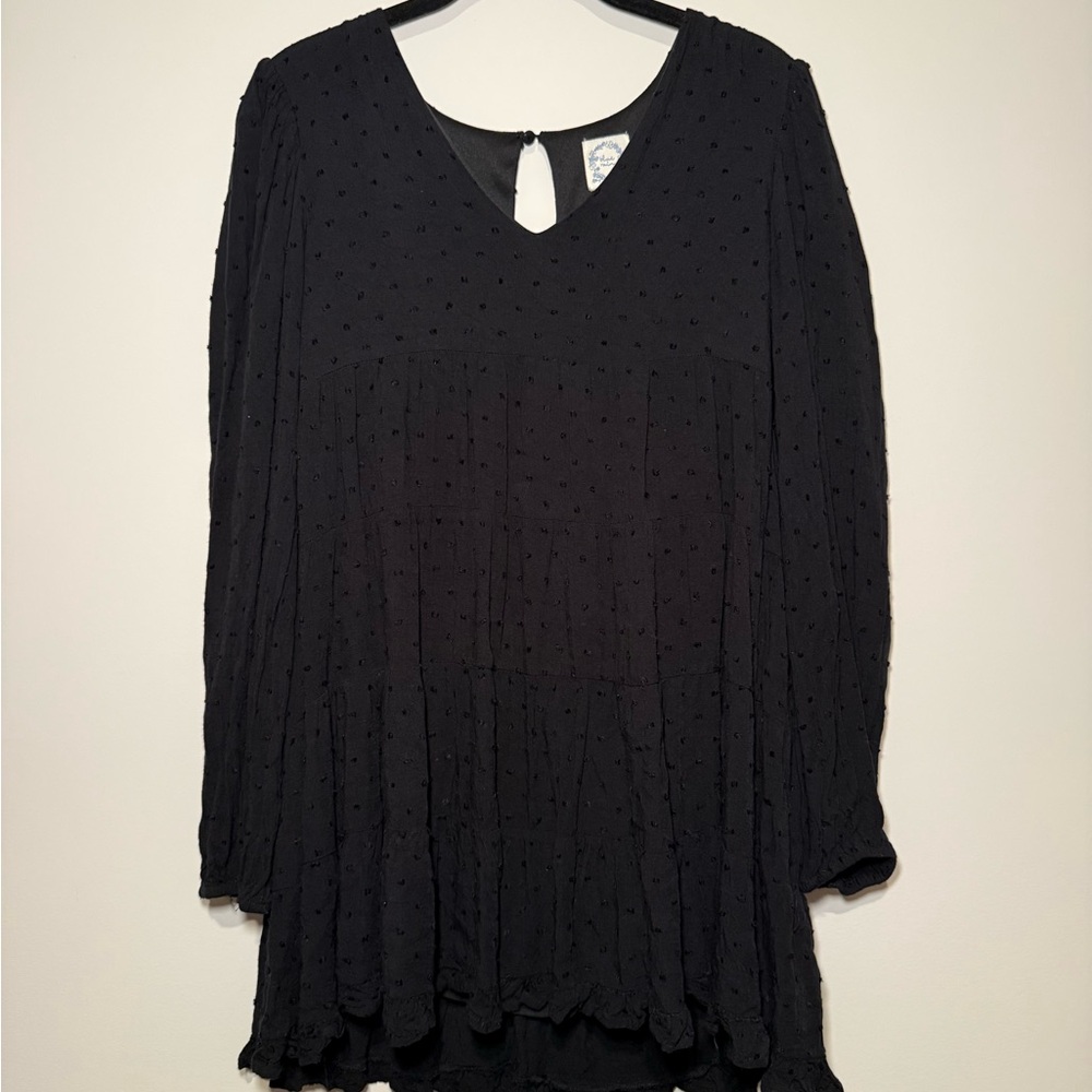 Blue Rain franscescas  Black Long Sleeve Dress